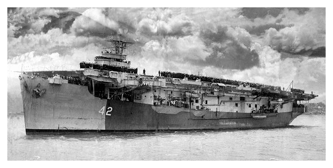 HMS EMPRESS entering Wellington Harbour, New Zealand, November 3rd 1945. Photo: Courtesy of Ross McGregor