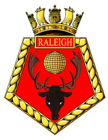 HMS Raleigh badge 