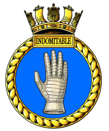 HMS Indomitable Badge