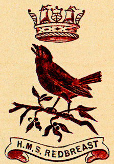 HMS REDBREAST badge 
